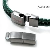 ポリス ブレスレット メンズ ブランド POLICE CONTORTO GB0081707 グリーン ガンメタル アクセサリー