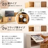収納家具 ラック キューブ フラップ扉 HT-QFP- ホワイトウォッシュ フラップ扉タイプ ホームテイスト 収納ボックス 積み重ね シェルフ 本棚 棚 リビング 子供部屋 収納 前開き おしゃれ