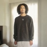 Tシャツ 星 GTO 6.2オンス オープンエンド フェードウォッシュ ロングスリーブ Tシャツ ヴィンテージグレー 2年連続入賞のデザイン メンズ レディース 普段着に オリジナルデザイン 特攻服 オラオラ系 暴走族 暴走天使 卒業式 ヤンキー チョイ悪 おしゃれ