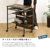 デスク チェア ヴィンテージ調 ミニ スライド棚付き 幅60cm コンパクト PC ワーク 収納付き キャスター付き 省スペース 在宅ワーク 作業机 木目調 おしゃれ