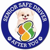 カーサイン 高齢者マーク SENIOR SAFE DRIVER シーポメ マグネット 強力 直径13cm 肉球 日本製 車 ステッカー