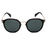 マックスマーラ Max Mara サングラス ノーズパッド UVカット アイウェア ボストン ウェリントン MM0147-K/S 01A 54 メンズ レディース ユニセックス ブラック+グレー 海外正規品