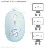 サンリオ Bluetooth マウス シナモロール ワイヤレス 無線 静音設計 マルチペアリング 3台切替 左右対称 4ボタン DPI切替 かわいい キャラクター PC 周辺機器 在宅ワーク サンリオ正規ライセンス品