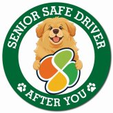 カーサイン 高齢者マーク SENIOR SAFE DRIVER チベタンマスティフ マグネット 強力 直径13cm 肉球 日本製 車 ステッカー