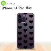 iPhone14 ProMax iPhone14 Pro Max スマホケース 背面ケース ハードケース ハート A 黒 2022年 9月発売 nk-i14pm-015
