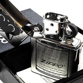 ZIPPO ネコ かわいい 缶にゃん子 ジッポ ライター シルバーサテン おしゃれ 黒猫 レディース プレゼント 女性 ギフト