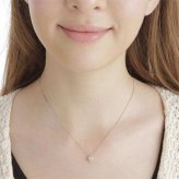 ネックレス レディース ピンクダイヤモンド ペンダント 天然石 アクセサリー ジュエリー 華奢 シンプル 大人可愛い 上品 ギフト プレゼント 記念日 誕生日 結婚記念日 お祝い 贈り物