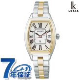セイコー ルキア Grow 電波ソーラー 腕時計 ブランド レディース チタン SEIKO LUKIA HEE005J アナログ オフホワイト ゴールド 白 日本製