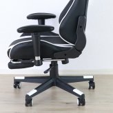 ゲーミングチェア 高さ調節 フットレスト付き グレー・ホワイト・オレンジ W70xD65xH123-133cm座面高44-54cm デスクチェア オフィスチェア パソコンチェア フットレスト グレイ ホワイト オレンジ おしゃれ 新生活