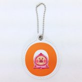 こびとづかん イニシャルバッチ O カクレモモジリ キーホルダー バッヂ お名前 グッズ MCOR