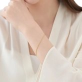【無料ラッピング】  ヨンドシー 4℃ K18イエローゴールド チェーンブレスレット ブランド 正規品 新品 ギフト プレゼント 人気 おすすめ 誕生日 クリスマス 送料無料