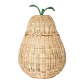 ferm LIVING ファームリビング Pear Braided Storage 洋ナシのカゴ Lサイズ おしゃれディスプレイ 北欧 雑貨 インテリア バスケット ラタン カゴ 飾り 収納 玄関 リビング プレゼント ギフト おすすめ