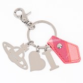 ヴィヴィアンウエストウッド Vivienne Westwood キーリング キーホルダー チャーム I LOVE ORB オーブ チェック柄 ピンク マルチカラー 8203011EUS002LG201 送別会 誕生日 結婚祝い 結婚式 彼氏 息子 夫 男性 高級 父の日 母の日【スペシャルラッピング660円(別売り)】 即日発送 彼氏 財布 バレンタイン