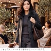 カシミヤ コート レディース 100％ ロングコート フォックス ファー 襟付き ブランド Filomo 着丈107cm 秋 冬 ブラック フォーマル カシミヤコート 冠婚葬祭 大きいサイズ 卒業 卒園 入学 入園 ギフト プレゼント 6F (6034r)