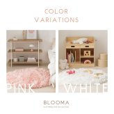 ひらひらパイルのシャギーラグ Blooma（ブルーマ） 約90cm 円形 直径約90cm 円形 ポリエステル お部屋をふわりと彩るシャギーラグ やさしいカラーで空間を明るく上品にまとめ 置くだけで“大人かわいい”雰囲気に整います ピンク、ホワイト