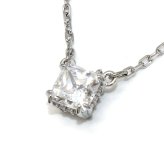 スワロフスキー swarovski ネックレス Stilla Attract スクエア・カット 5701903 スティラ アトラクト ペンダント アクセサリー レディース シルバー 海外正規品