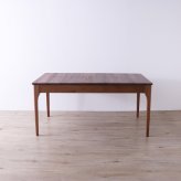 ダイニングテーブル 伸長式 無垢材 レッドオーク 天然木 W150/180xD80xH71cm 食卓テーブル 木製 食卓机 リビング ダイニング ブラウン おしゃれ 新生活