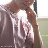 ハワイアンジュエリー ネックレス シルバー ネックレス 刻印 無料 誕生石入れ可 ラージクロス縦42mm×横29mm ロング シルバー925 ギフトラッピング可能 チェーン 長さ選べる メンズ レディース プレゼント ハロウィン 【品番：CG-SP2533】
