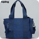 キプリング トートバッグ レディース ブランド Kipling ミンタ M UP ロゴ ワンポイント 無地 2WAY KI8642-5PZ Casual Blue