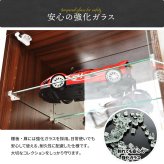 コレクションケース Lサイズ ONLS0417 フィギュアボックス 幅43cm 奥行34cm 高さ120.5cm リビング収納 背面ミラー コレクションケース 推し活 ディスプレイ ケース 角型 推し活 収納 ディスプレイ おしゃれ