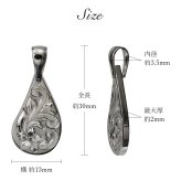 金属アレルギー対応 ペンダントトップ ハワイアンジュエリー 刻印 無料 誕生石 純チタン ティアドロップ チェーン別売り ステンレスより軽く肌に優しい メンズ レディース プレゼント 【品番：TIP313LR】