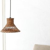 照明 ライト ランプシェード ペンダントランプ ペンダント 藤製 天井 インテリア 器具 吊り下げ リビング おしゃれ リゾート ナチュラル