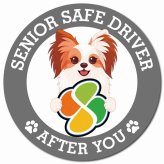 カーサイン 高齢者マーク SENIOR SAFE DRIVER ファレーヌ マグネット 強力 直径13cm 肉球 日本製 車 ステッカー