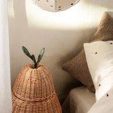 ferm LIVING ファームリビング Pear Braided Storage 洋ナシのカゴ Lサイズ おしゃれディスプレイ 北欧 雑貨 インテリア バスケット ラタン カゴ 飾り 収納 玄関 リビング プレゼント ギフト おすすめ
