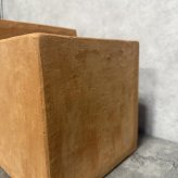 テラコッタ植木鉢 2個セット おしゃれ 四角 角型 スクエア キューブ 約8号 7号 屋外 陶器 素焼き テラコッタ色 KONTON コントン イーシリーズ ES-BX1X2SE 底穴あり 庭 ガーデニング ベランダ 玄関 観葉植物 多肉植物 花 寄せ植え プランター かわいい 北欧 和風 和モダン