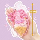 スクイーズ ソフトクリーム アイス お菓子 スイーツ キーホルダー おもちゃ [ エール とろもち！ソフトクリーム シリコンパック ] キッズ 子供 女の子 誕生日 クリスマス プレゼント ストレス解消