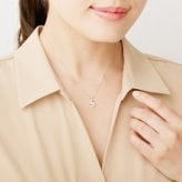 【無料ラッピング】  カナルヨンドシー Canal 4℃ ネックレス K10 ホワイトゴールド ネックレス キュービックジルコニア レディース ブランド 正規品 新品 ギフト プレゼント 人気 おすすめ 誕生日 記念日 クリスマス 送料無料