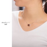 ハワイアンジュエリー ネックレス コアウッド バレル ネックレス シルバーライン Lサイズ ロジウムコーティング シンプル シルバー925 ギフトラッピング可能 チェーン 長さ選べる プレゼント ハロウィン 【品番：CG-SWP1006】
