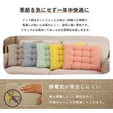 クッション シート リビング 日本製 オーガニックコットン 綿100% 無地 洗える 約40×50cm