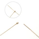 ロングネックレス k10 YG 約70cm スライドピン アズキチェーン ネックレス 1.0mm幅 10金 イエローゴールド K10ネックレス 小豆チェーン ※従来の金具無し