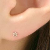 ピアス 18金 ダイヤモンド 0.1ct 2ペアセット レディース K18YG K18WG 天然ダイヤ シンプル ゴールド アクセサリー ギフト 誕生日 プレゼント 記念日