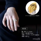 シルバー925 フェザーリング 羽根リング シルバーリング 先金 イーグル インディアン オープンリング 巻き付き ゴールド 18KGP メンズ 金属アレルギー対応 指輪 男性