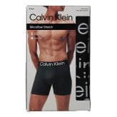 カルバンクライン：MICROFIBER STRETCH BOLD LOGO ボクサーブリーフ 5PK (ブラック)[ボクサーパンツ/ 男性下着/ メンズインナー/人気ブランド/おすすめギフト/誕生日プレゼント/メンズファッション]