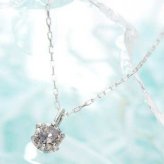 ネックレス レディース K18 ホワイトゴールド ダイヤモンド 0.1ct ペンダント 18金 ダイヤ 一粒 シンプル ジュエリー アクセサリー ギフト プレゼント 贈り物