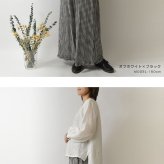 【nous rendent heureux ヌーランドオロー】東炊き リネン バイカラー パイピング タック ブラウス (424033)レディース 春 夏 秋 冬 シャツ slone square スロンスクエア ゆったり ナチュラル 服 日本製 人気 60代 50代 40代 30代