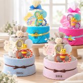 Sassy baby カミカミみつばちタオルおむつケーキ | 出産祝い ベビーシャワー sassy タオル 赤ちゃん 男の子 女の子 かわいい プレゼント ギフト 贈り物 カミカミみつばち