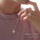 ハワイアンジュエリー ネックレス シルバー ネックレス 誕生石入れ可 スター 星 リバーシブル スクロール マイレリーフ シンプル シルバー925 ギフトラッピング可能 チェーン 長さ選べる プレゼント ハロウィン 【品番：CG-SP2505】
