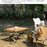 テーブル DIY 折りたたみ レジャー ウッド 62cm 木製 ロール ハイ アウトドア キャンプ バーベキュー ピクニック インテリア