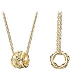 ゴールド ネックレス ハワイアンジュエリー ネックレス イエローゴールド バレル 樽 プルメリア 透かし模様 14K K14イエローゴールド 14k カットあずきチェーン太0.9mm ギフトラッピング可能 彼女 妻 女性 レディース プレゼント ハロウィン 【品番：CG-GP105-CH123】