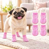 犬用靴下 滑り止め ゴム付き NEW ドッグソックス 小型犬 中型犬 肉球保護 足舐め防止 室内用 介護 シニア犬 防寒 フローリング対策 犬服 靴下 脱げにくい 犬の靴下