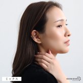 ステンレス 3連イヤーカフ シンプル ライン メタルイヤーカフ 重ね付け風 ゴールド 18KGP シルバー ミックス 片耳1点 可愛い プチプラ 耳の穴不要 痛くない レディース 女性 金属アレルギー対応フェイクピアス ノンホール イヤリング