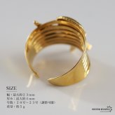 ステンレス シェルスターリング 18KGP レディース 指輪 ゴールド ワイドリング オープンリング ヒトデ 貝 シェル マリンモチーフ 海モチーフ ボリュームリング デザインリング 存在感 シンプル カジュアル リゾート おしゃれ 韓国アクセサリー
