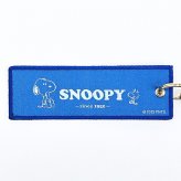 スヌーピー 織りキーホルダー ブルー チラシ Myselect SNOOPY