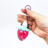 サンリオ ポチャッコ カラフルいちごドームキーホルダー レッド Sanrio