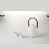 手付き燗冷器セット　粉引 磁器 美濃焼 やきものの里から、暮らしを贈ります。　ギフト 食器 セット テーブルウェア