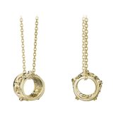 ゴールド ネックレス ハワイアンジュエリー ネックレス イエローゴールド バレル 樽 ハイビスカス 透かし模様 14K K14イエローゴールド K10 10Kあずきチェーン太0.7mm ギフトラッピング可能 彼女 妻 女性 レディース プレゼント ハロウィン 【品番：CG-GP106】